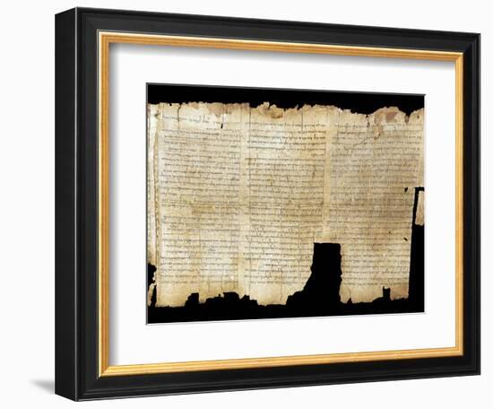 The Temple Scroll, from the Dead Sea Scrolls-null-Framed Photographic Print