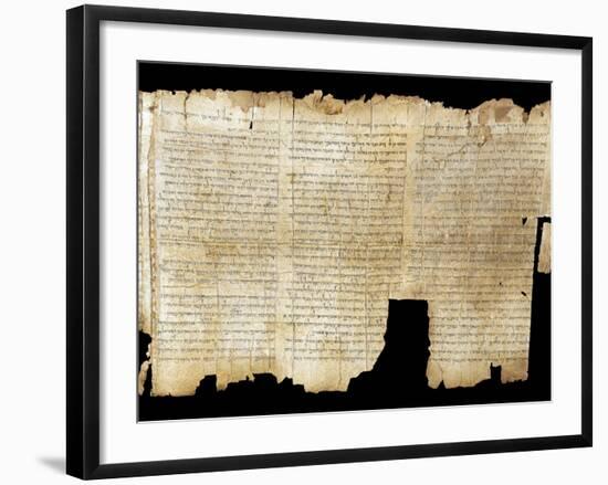 The Temple Scroll, from the Dead Sea Scrolls-null-Framed Photographic Print