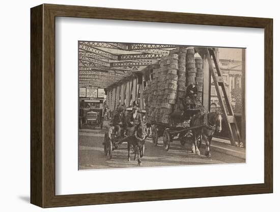 'The Temporary Bridge', c1925, (1935)-Unknown-Framed Photographic Print