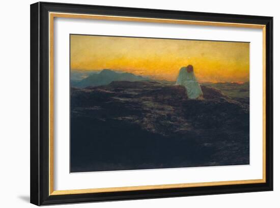 The Temptation in the Wilderness, 1898-Briton Riviere-Framed Giclee Print