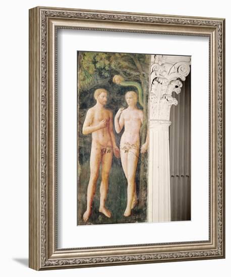 The Temptation of Adam and Eve, C.1423-25-Tommaso Masolino Da Panicale-Framed Giclee Print