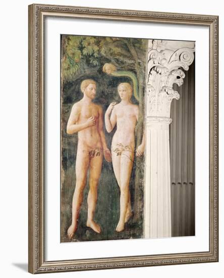 The Temptation of Adam and Eve, C.1423-25-Tommaso Masolino Da Panicale-Framed Giclee Print