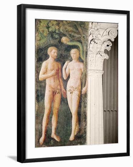 The Temptation of Adam and Eve, C.1423-25-Tommaso Masolino Da Panicale-Framed Giclee Print