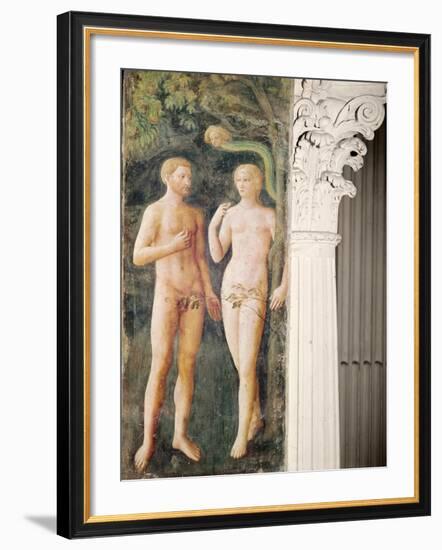 The Temptation of Adam and Eve, C.1423-25-Tommaso Masolino Da Panicale-Framed Giclee Print