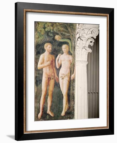 The Temptation of Adam and Eve, C.1423-25-Tommaso Masolino Da Panicale-Framed Giclee Print