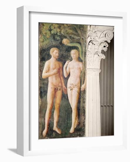 The Temptation of Adam and Eve, C.1423-25-Tommaso Masolino Da Panicale-Framed Giclee Print