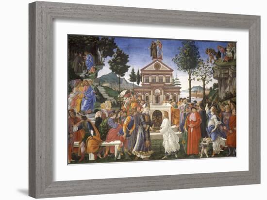 The Temptation of Christ, 1481-1482-Sandro Botticelli-Framed Giclee Print