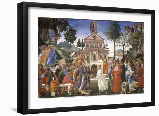 The Temptation of Christ, 1481-1482-Sandro Botticelli-Framed Giclee Print