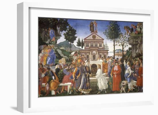 The Temptation of Christ, 1481-1482-Sandro Botticelli-Framed Giclee Print