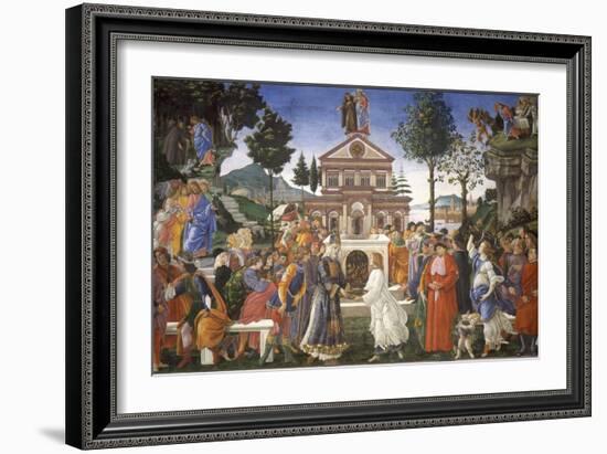 The Temptation of Christ, 1481-1482-Sandro Botticelli-Framed Giclee Print