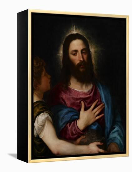 The Temptation of Christ, C.1516-25-Titian (Tiziano Vecelli)-Framed Premier Image Canvas