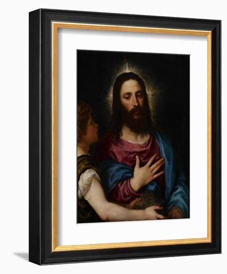 The Temptation of Christ, C.1516-25-Titian (Tiziano Vecelli)-Framed Premium Giclee Print