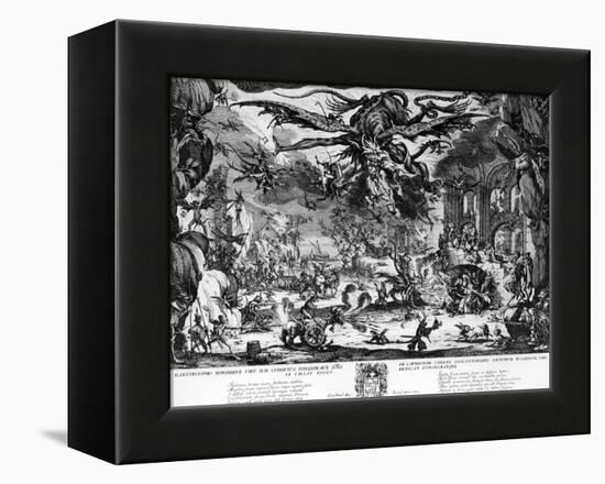 The Temptation of Saint Anthony, 1635-Jacques Callot-Framed Premier Image Canvas