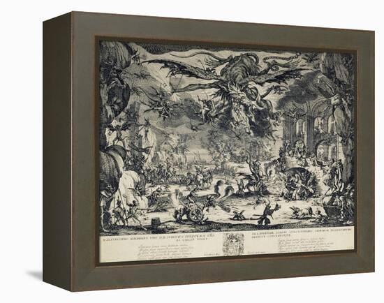 The Temptation of Saint Anthony, 1635-Jacques Callot-Framed Premier Image Canvas