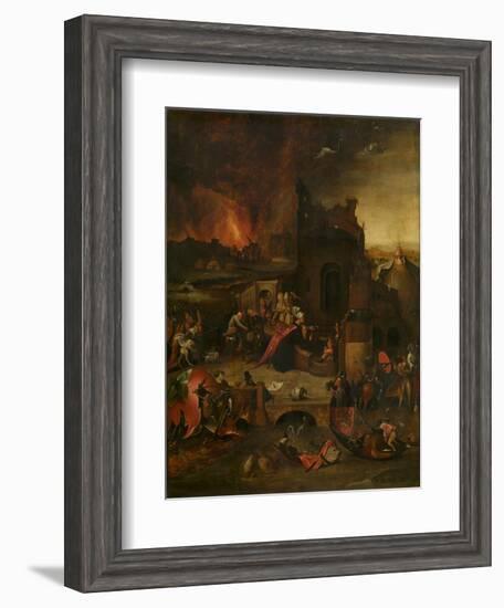 The Temptation of Saint Anthony, 16th Century-Hieronymus Bosch-Framed Giclee Print