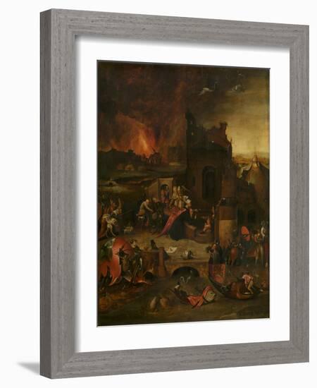 The Temptation of Saint Anthony, 16th Century-Hieronymus Bosch-Framed Giclee Print