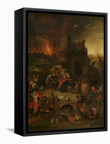 The Temptation of Saint Anthony, 16th Century-Hieronymus Bosch-Framed Premier Image Canvas