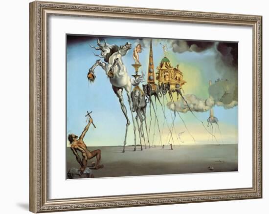 The Temptation of Saint Anthony, 1946-Salvador Dali-Framed Art Print