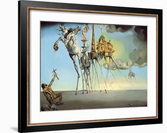 The Temptation of Saint Anthony, 1946-Salvador Dali-Framed Art Print