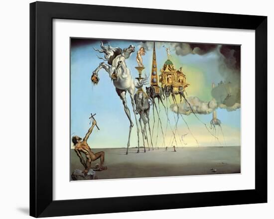 The Temptation of Saint Anthony, 1946-Salvador Dali-Framed Art Print