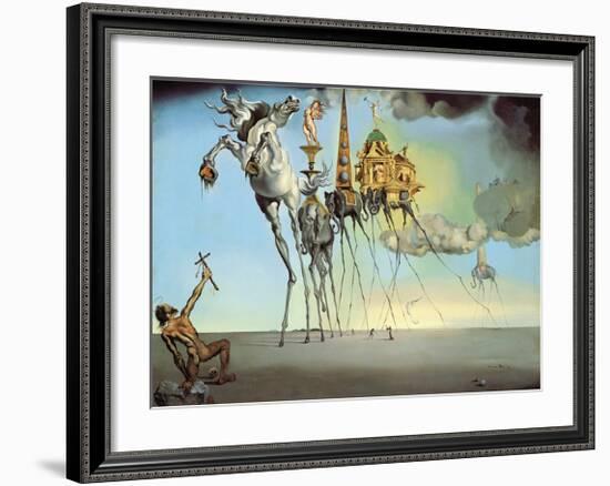 The Temptation of Saint Anthony, 1946-Salvador Dali-Framed Art Print