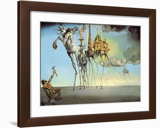 The Temptation of Saint Anthony, 1946-Salvador Dali-Framed Art Print