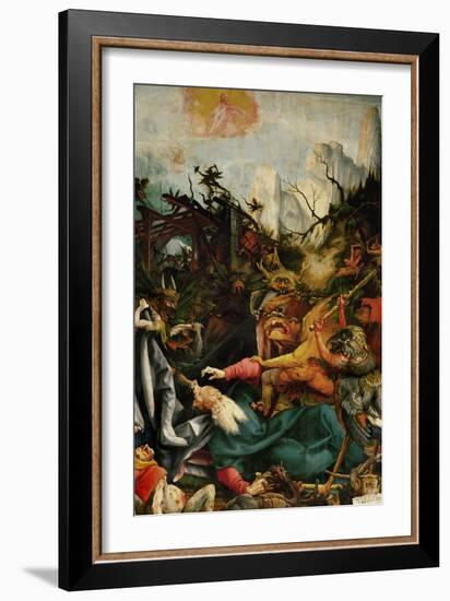 The Temptation of Saint Anthony- a Panel from the Isenheim Altar-Matthias Grünewald-Framed Giclee Print