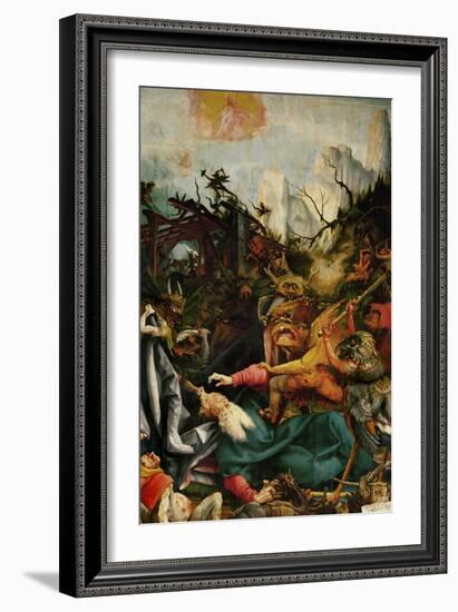 The Temptation of Saint Anthony- a Panel from the Isenheim Altar-Matthias Grünewald-Framed Giclee Print