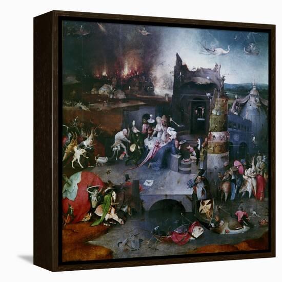 The Temptation of Saint Anthony (Central Panel of a Triptyc), Between 1495 and 1515-Hieronymus Bosch-Framed Premier Image Canvas