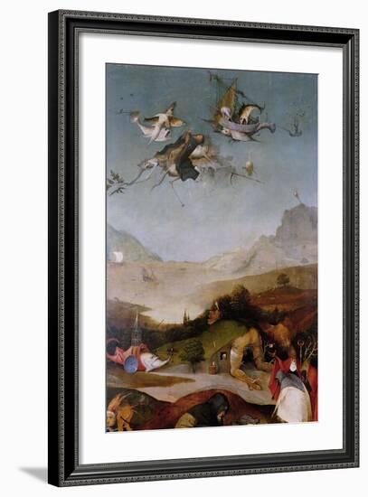 The Temptation of Saint Anthony (Detail of Left Wing of a Triptyc), Between 1495 and 1515-Hieronymus Bosch-Framed Giclee Print