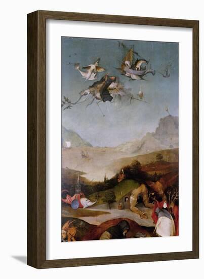 The Temptation of Saint Anthony (Detail of Left Wing of a Triptyc), Between 1495 and 1515-Hieronymus Bosch-Framed Giclee Print