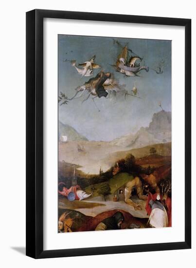 The Temptation of Saint Anthony (Detail of Left Wing of a Triptyc), Between 1495 and 1515-Hieronymus Bosch-Framed Giclee Print