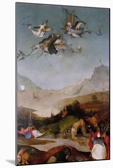 The Temptation of Saint Anthony (Detail of Left Wing of a Triptyc), Between 1495 and 1515-Hieronymus Bosch-Mounted Giclee Print