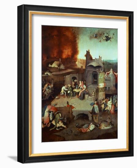 The Temptation of Saint Anthony of Egypt 251-356 founder of monasticism-Hieronymus Bosch-Framed Giclee Print