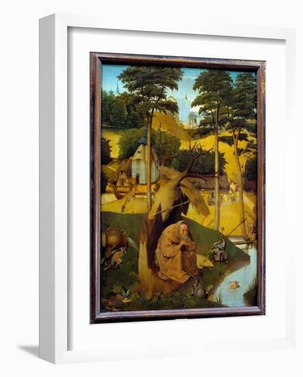 The Temptation of Saint Anthony the Hermit Saint Anthony the Great (251-356) (Or Saint Anthony the-Hieronymus Bosch-Framed Giclee Print