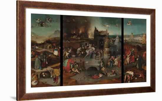 The Temptation of Saint Anthony Triptych-Hieronymus Bosch-Framed Premium Giclee Print