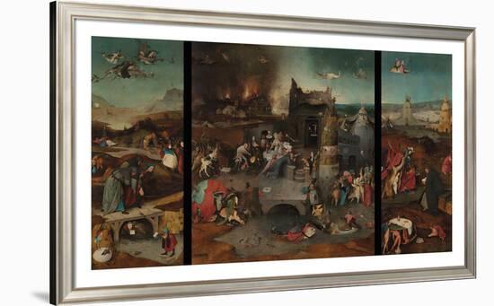 The Temptation of Saint Anthony Triptych-Hieronymus Bosch-Framed Premium Giclee Print