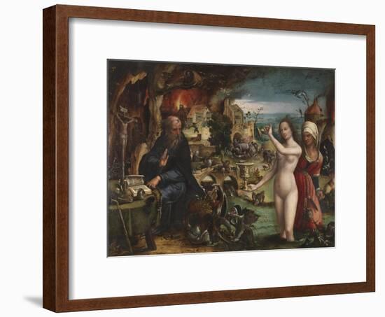 The Temptation of Saint Anthony-Pieter Coecke Van Aelst the Elder-Framed Giclee Print