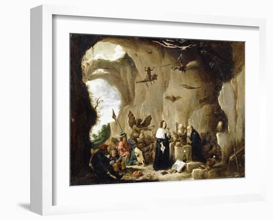 The Temptation of Saint Anthony-David Teniers the Younger-Framed Giclee Print