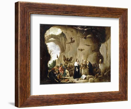 The Temptation of Saint Anthony-David Teniers the Younger-Framed Giclee Print