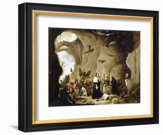 The Temptation of Saint Anthony-David Teniers the Younger-Framed Giclee Print