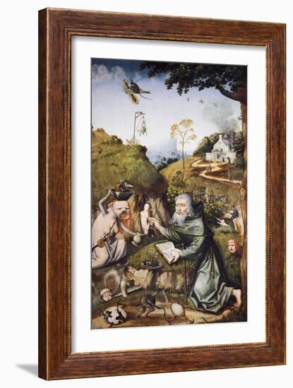 The Temptation of Saint Anthony-Hieronymus Bosch-Framed Giclee Print