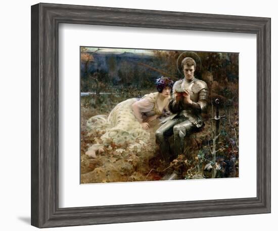 The Temptation of Sir Percival, 1894-Arthur Hacker-Framed Giclee Print