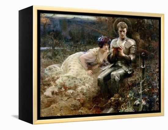 The Temptation of Sir Percival, 1894-Arthur Hacker-Framed Premier Image Canvas