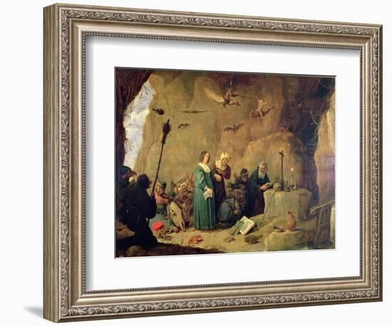 The Temptation of St. Anthony, 1820 (Oil on Canvas)-David the Younger Teniers-Framed Giclee Print