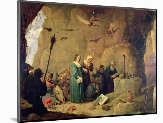 The Temptation of St. Anthony, 1820 (Oil on Canvas)-David the Younger Teniers-Mounted Giclee Print