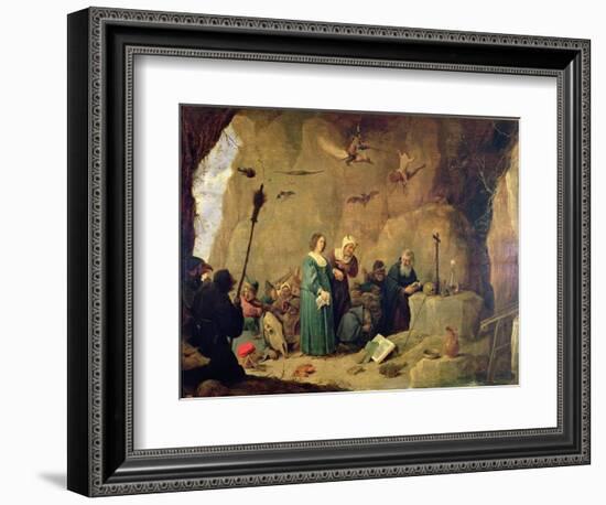 The Temptation of St. Anthony, 1820 (Oil on Canvas)-David the Younger Teniers-Framed Giclee Print