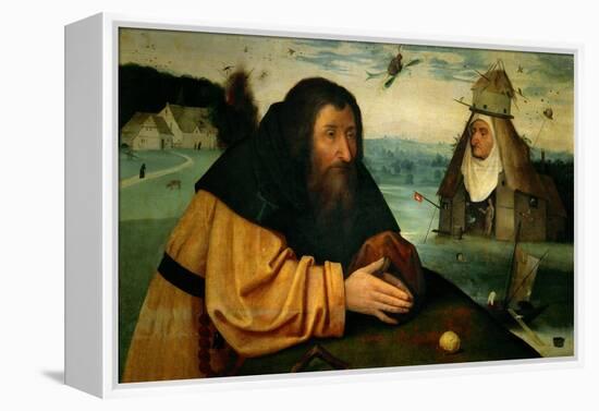 The Temptation of St. Anthony Abbot, the Head of an Abbess Sits Atop a Whorehouse-Hieronymus Bosch-Framed Premier Image Canvas