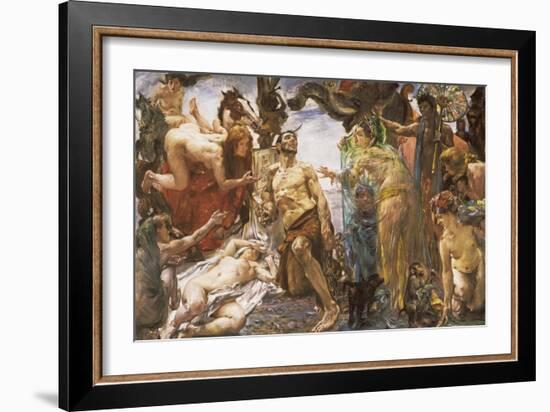 The Temptation of St Anthony after Gustave Flaubert-Lovis Corinth-Framed Giclee Print