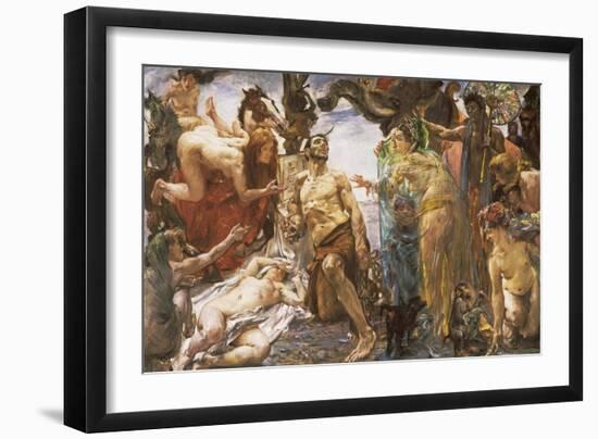 The Temptation of St Anthony after Gustave Flaubert-Lovis Corinth-Framed Giclee Print